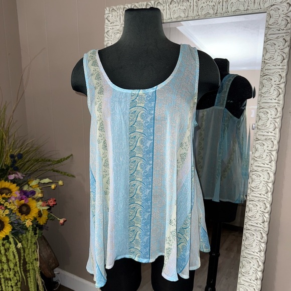 Simply Noelle • Sheer Tank Blouse - Picture 1 of 10